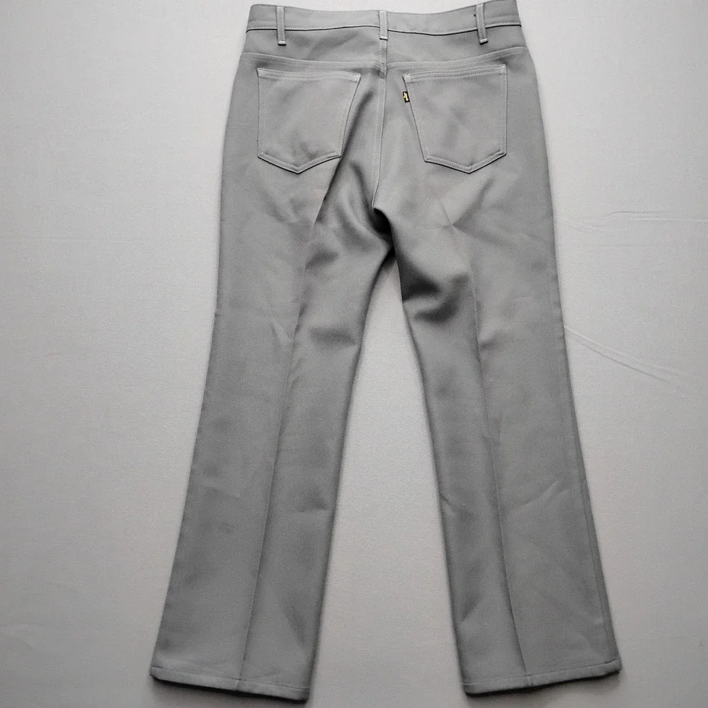 Vintage Levis 517 Sta-Prest Action Slacks Gray Mens 36x29